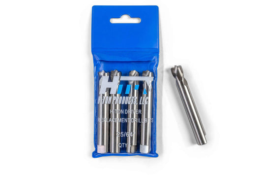 5- pack 25/64” M35 Custom Tip Replacement Drill Bits. For H-Ton Xpress Driver 2.0