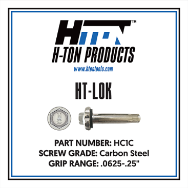 HT-Lok™ Fastener HC1C – Carbon Steel Screw