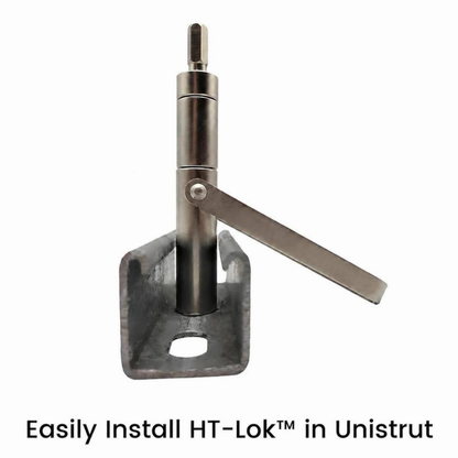 Easily install HT-Lok™ in strut channel